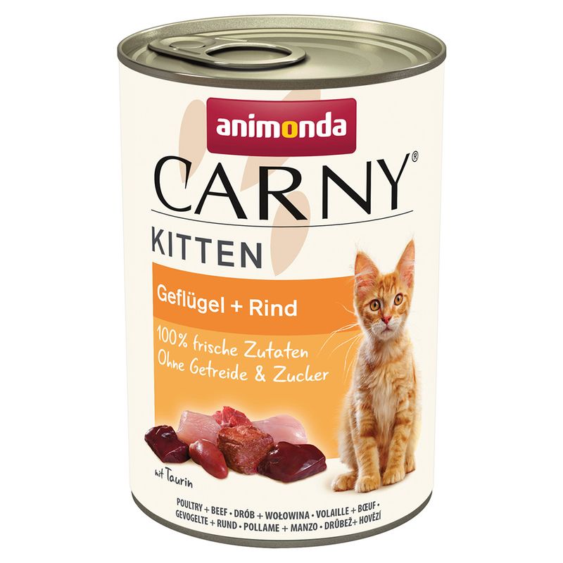 Zooplus animonda Carny Kitten 24 x 400 g Alimento umido per gattini Nuovi prodotti
