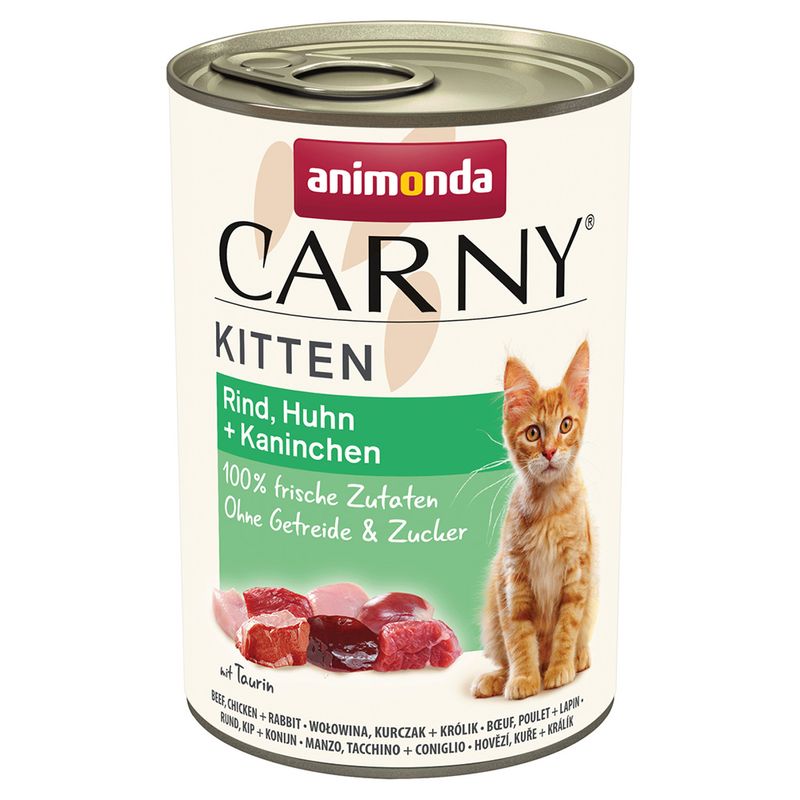 Zooplus animonda Carny Kitten 24 x 400 g Alimento umido per gattini Nuovi prodotti