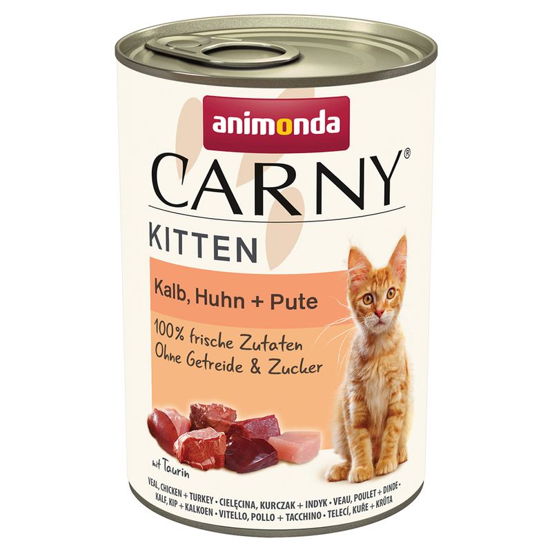 Zooplus animonda Carny Kitten 24 x 400 g Alimento umido per gattini Nuovi prodotti