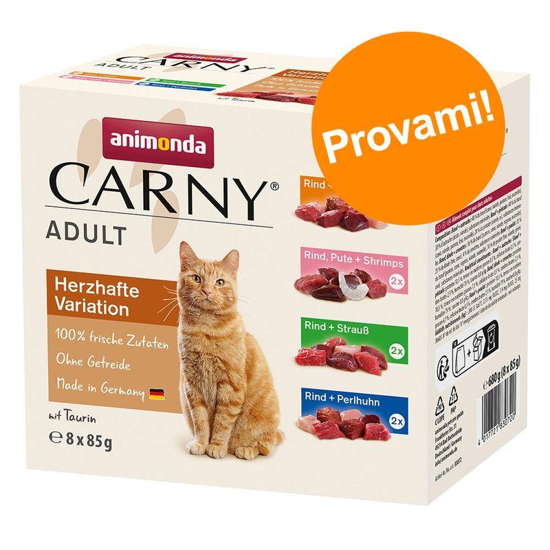 Zooplus animonda Carny Buste 8 x 85 g Pacco misto umido per gatti Offerte giornaliere