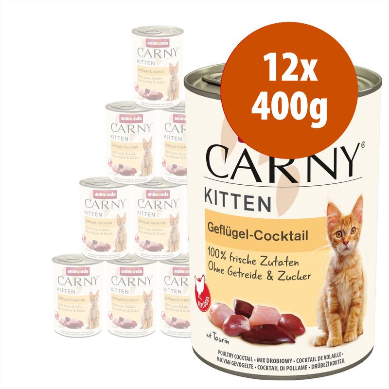 Zooplus animonda Carny Kitten 12 x 400 g Alimento umido per gattini Offerte speciali