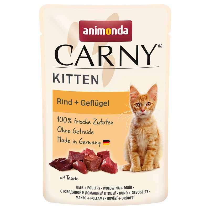 Zooplus animonda Carny Kitten Buste 12 x 85 g Alimento umido per gattini Prezzo basso