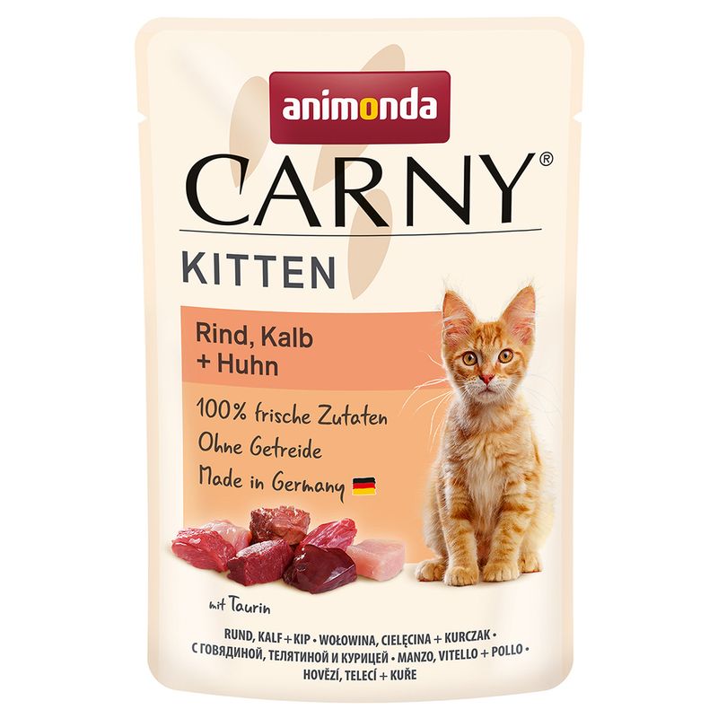 Zooplus animonda Carny Kitten Buste 12 x 85 g Alimento umido per gattini Prezzo basso