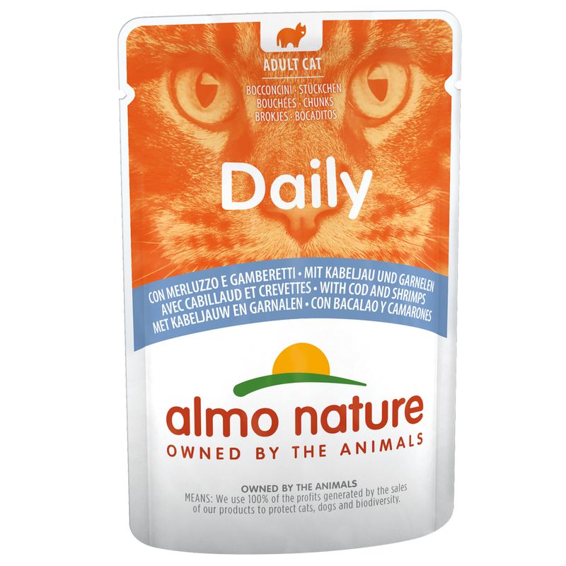 Zooplus Almo Nature Daily 6 x 70 g umido per gatto Fino al 60% di sconto