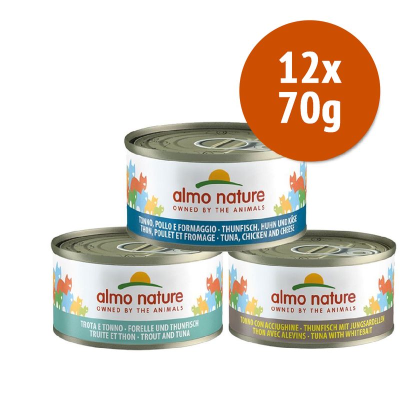 Zooplus Almo Nature 12 x 70 g Alimento umido per gatti Solo un giorno rimasto