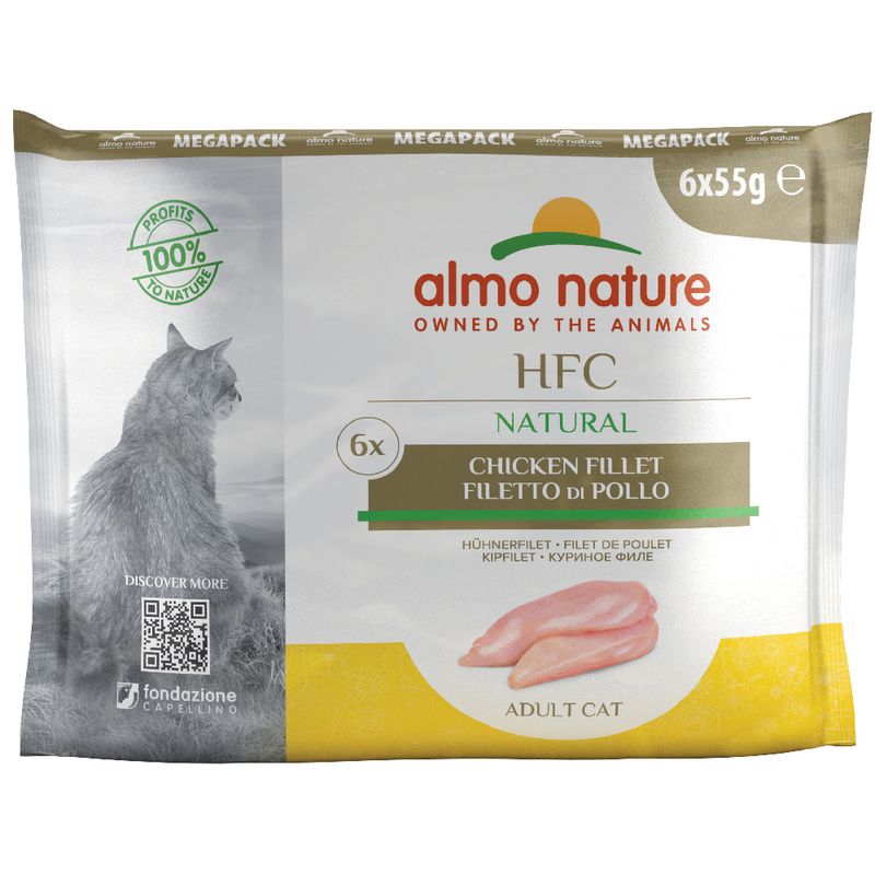 Zooplus Almo Nature HFC Natural Buste 6 x 55 g Alimento umido per gatti In vendita