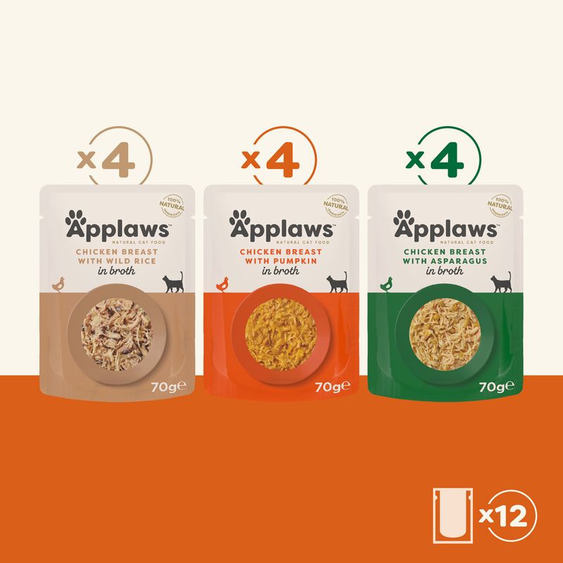 Zooplus Applaws Buste in Brodo Pacco misto 12 x 70 g Promozione