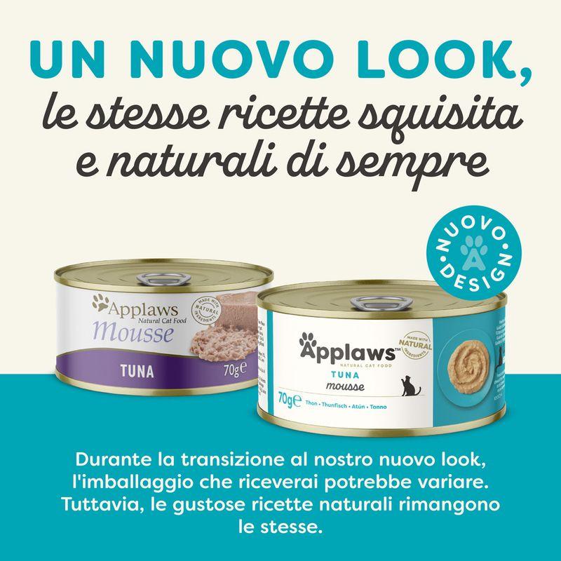 Zooplus Applaws Mousse 6 x 70 g Alimento umido per gatto Pezzi Unici