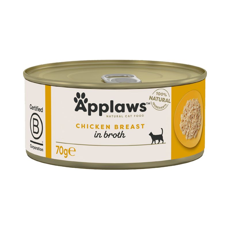 Zooplus Applaws in Brodo 12 x 70 g Alimento umido per gatti Qualità Garantita