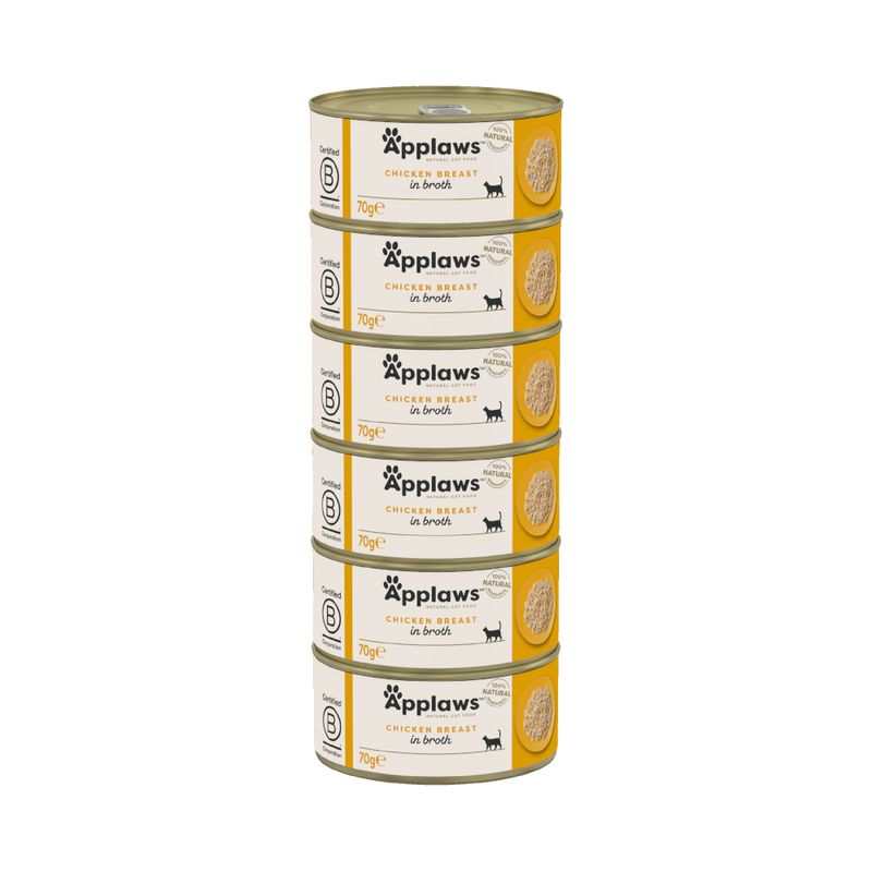 Zooplus Applaws in Brodo 12 x 70 g Alimento umido per gatti Qualità Garantita