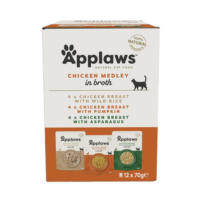 Zooplus Applaws Buste in Brodo 24 x 70 g Alimento umido per gatti Acquista Ora