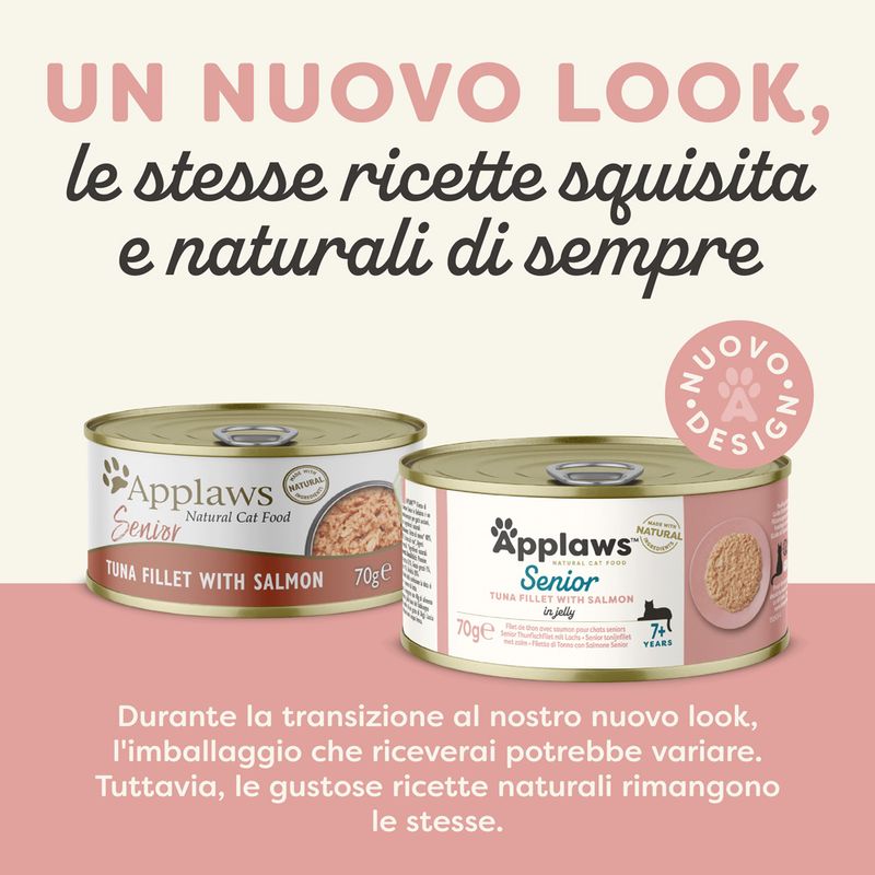 Zooplus Applaws Senior 24 x 70 g Alimento umido per gatto Sottocosto