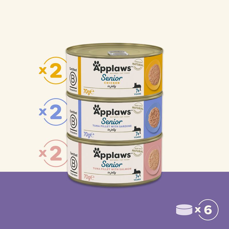 Zooplus Applaws Senior 12 x 70 g Alimento umido per gatto Convenienza