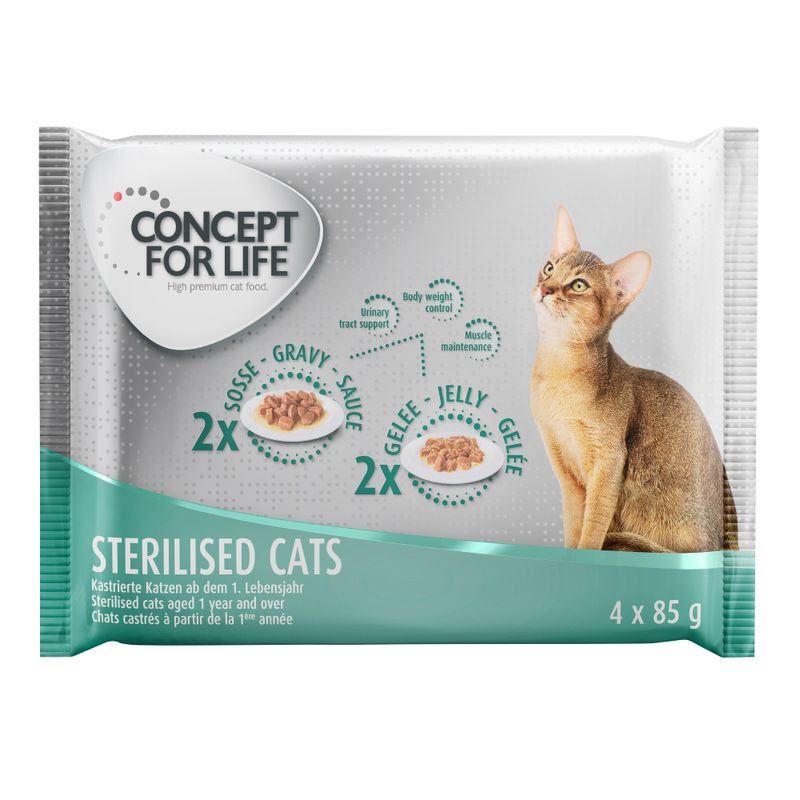 Zooplus Set prova misto Concept for Life 4 x 85 g Economico