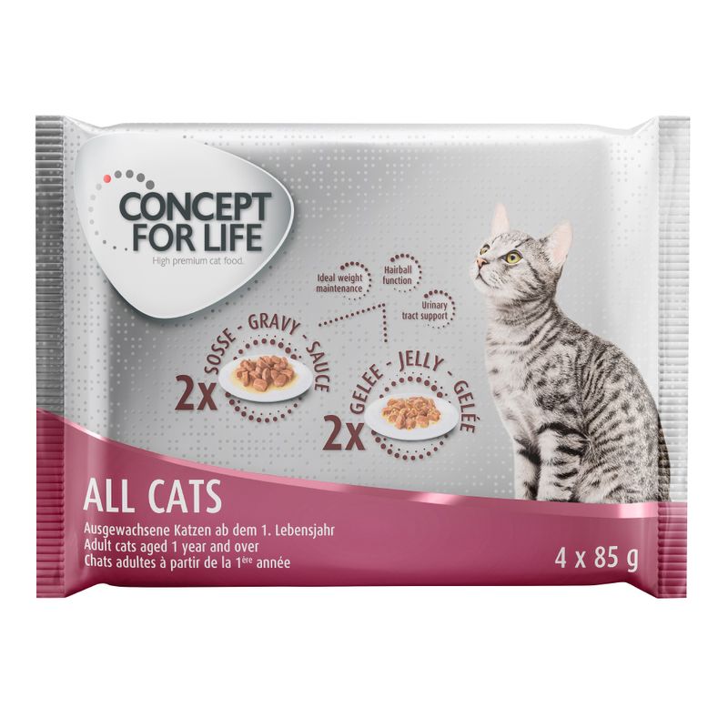 Zooplus Set prova misto Concept for Life 4 x 85 g Economico