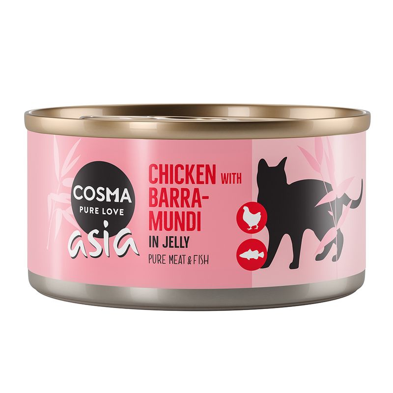 Zooplus Cosma Asia in gelatina 6 x 170 g Alimento umido per gatto Fornitura limitata