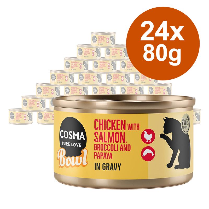 Zooplus Cosma Bowl 24 x 80 g Alimento umido per gatto Offerta Pasqua