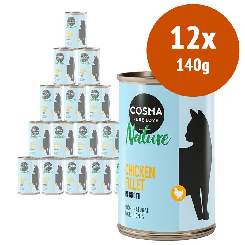Zooplus Cosma Nature 12 x 140 g Alimento umido per gatti Offerta Anniversario
