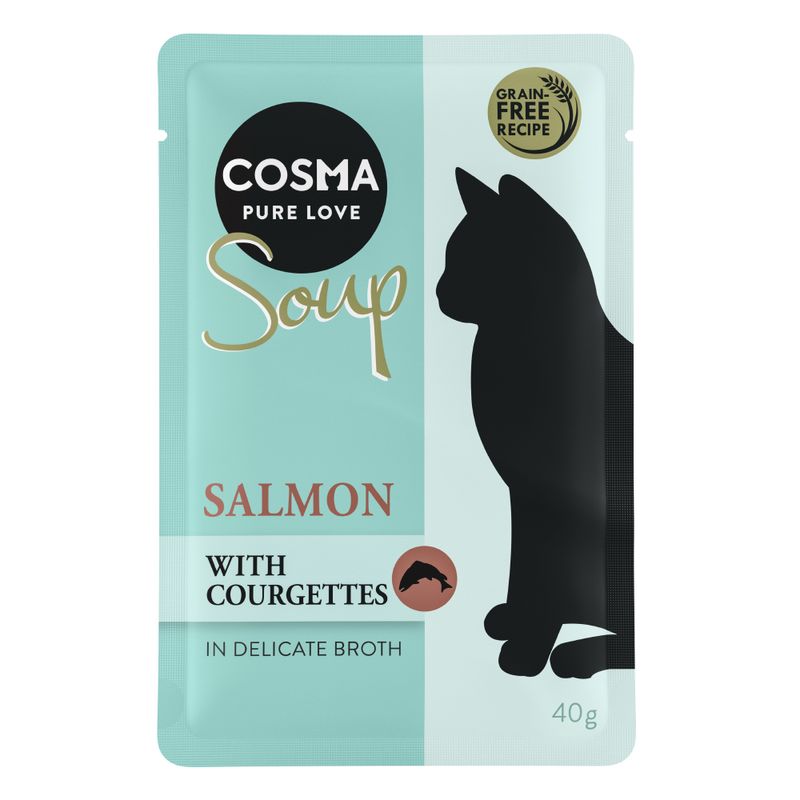 Zooplus Cosma Soup 24 x 40 g Alimento umido per gatti Smaltimento dello stoccaggio