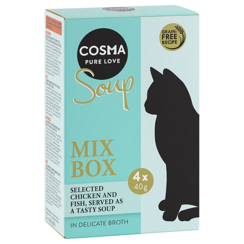 Zooplus Cosma Soup pacco misto umido per gatto Vendita calda