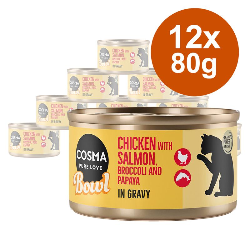 Zooplus Cosma Bowl 12 x 80 g Alimento umido per gatto Offerta migliore