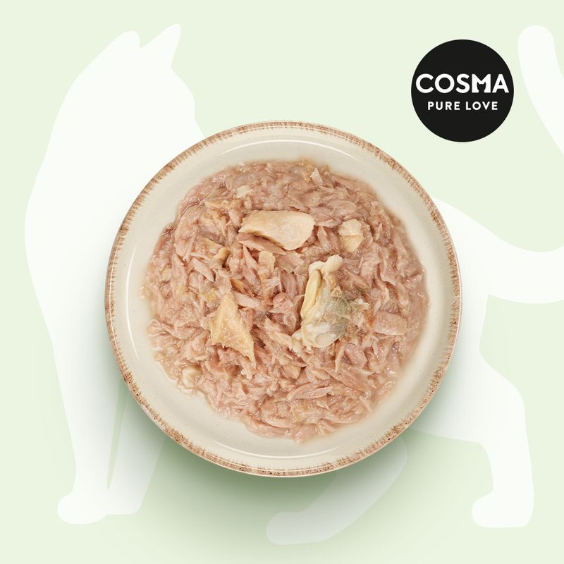 Zooplus Cosma Nature Christmas-Edition Tonno con Salmone & Vongole baby umido gatto Sconti VIP