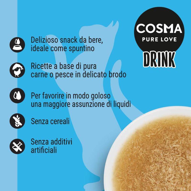 Zooplus Multipack risparmio Cosma Drink 12 x 100 g Bevanda snack per gatto Prezzo basso