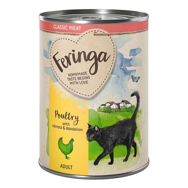 Zooplus Feringa Classic Meat Menù 6 x 400 g umido per gatti Rilascio limitato