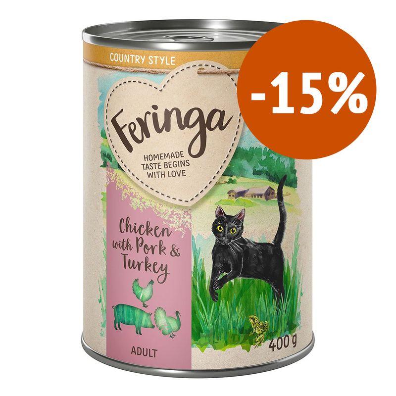 Zooplus Prezzo speciale 6 x 400 g Feringa Country Style Menù umido per gatti Ultimi tre giorni