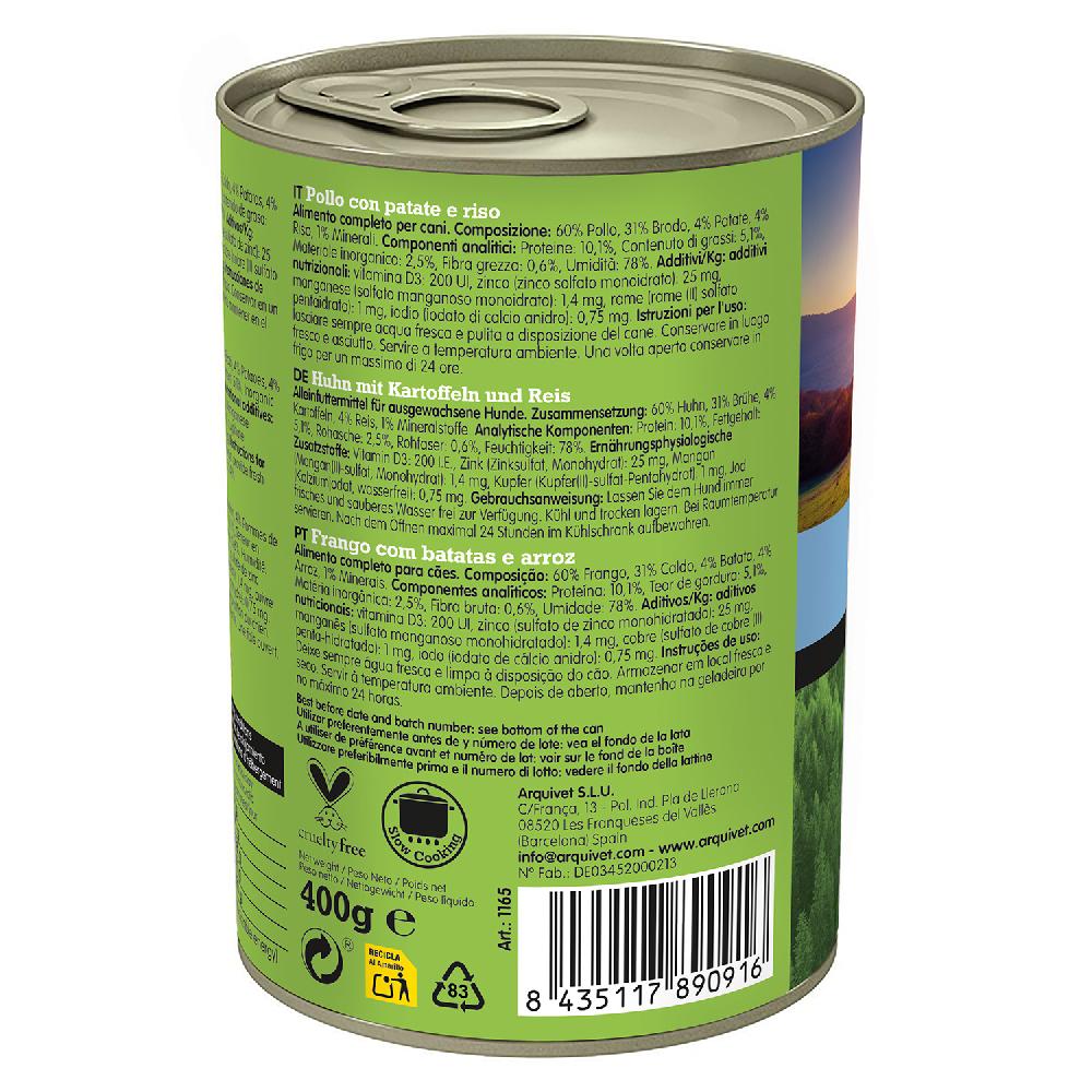 Miscota Arquivet Cibo umido per cani Senior & Light Chicken Super Saving Price