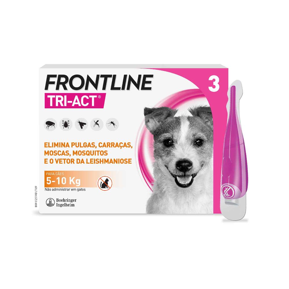 Miscota Frontline Pipette Tri Act per Cani di Taglia Piccola 5-10 Kg Spedizione Gratuita