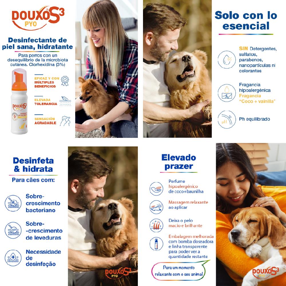 Miscota Douxo S3 Pyo Mousse Disinfettante e Idratante Pelle Sana per Cani e Gatti Fino Al -60%