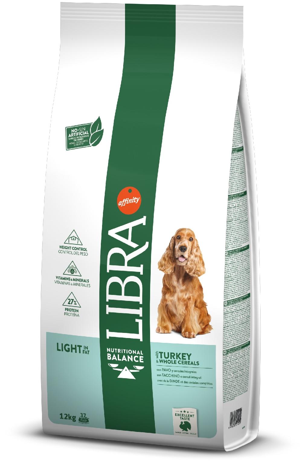 Miscota Libra Dog Cibo Secco per Cani Adult Light di Tacchino e Cereali Integrali