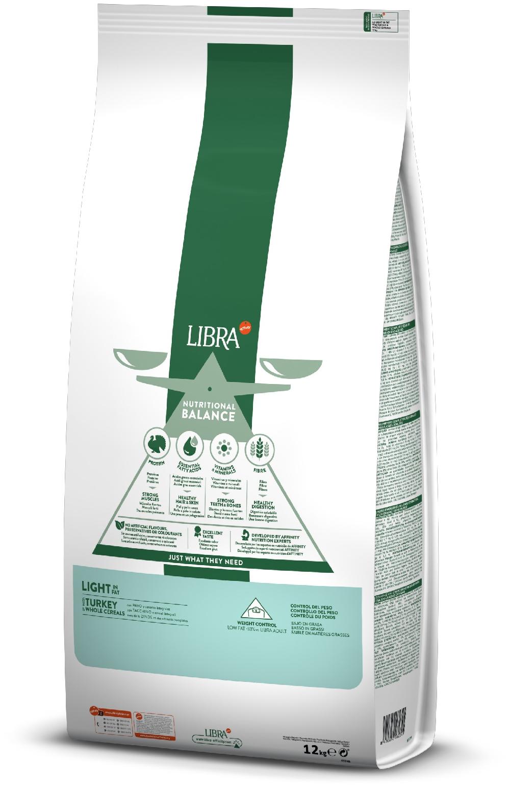 Miscota Libra Dog Cibo Secco per Cani Adult Light di Tacchino e Cereali Integrali Promozione