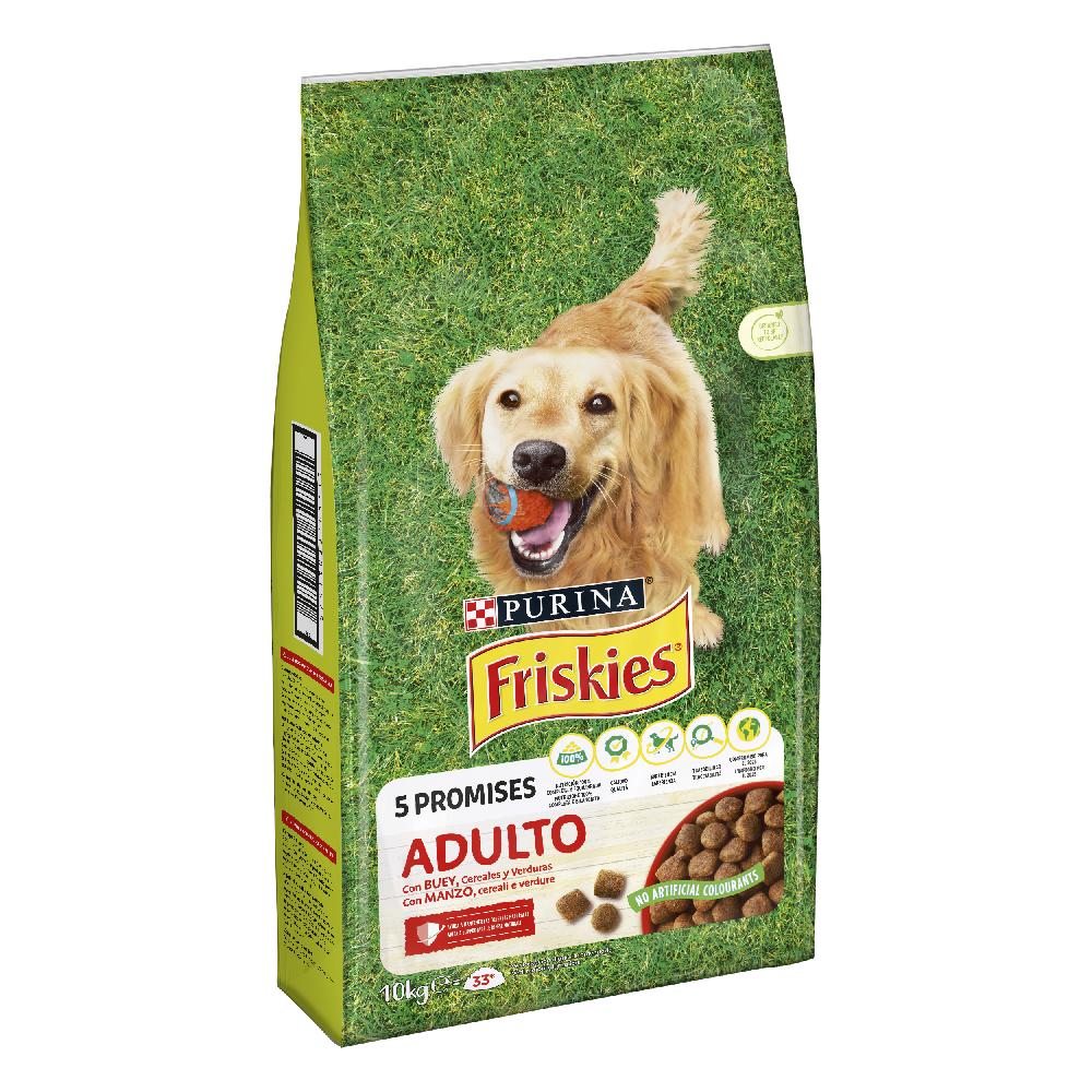 Miscota Purina Friskies Cibo Secco per Cani Adult di Carne e Ortaggi Saldi