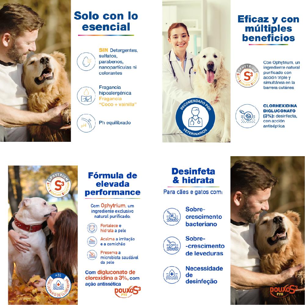 Miscota Douxo S3 PYO Shampoo Idratante Disinfettante per Cani e Gatti 2025