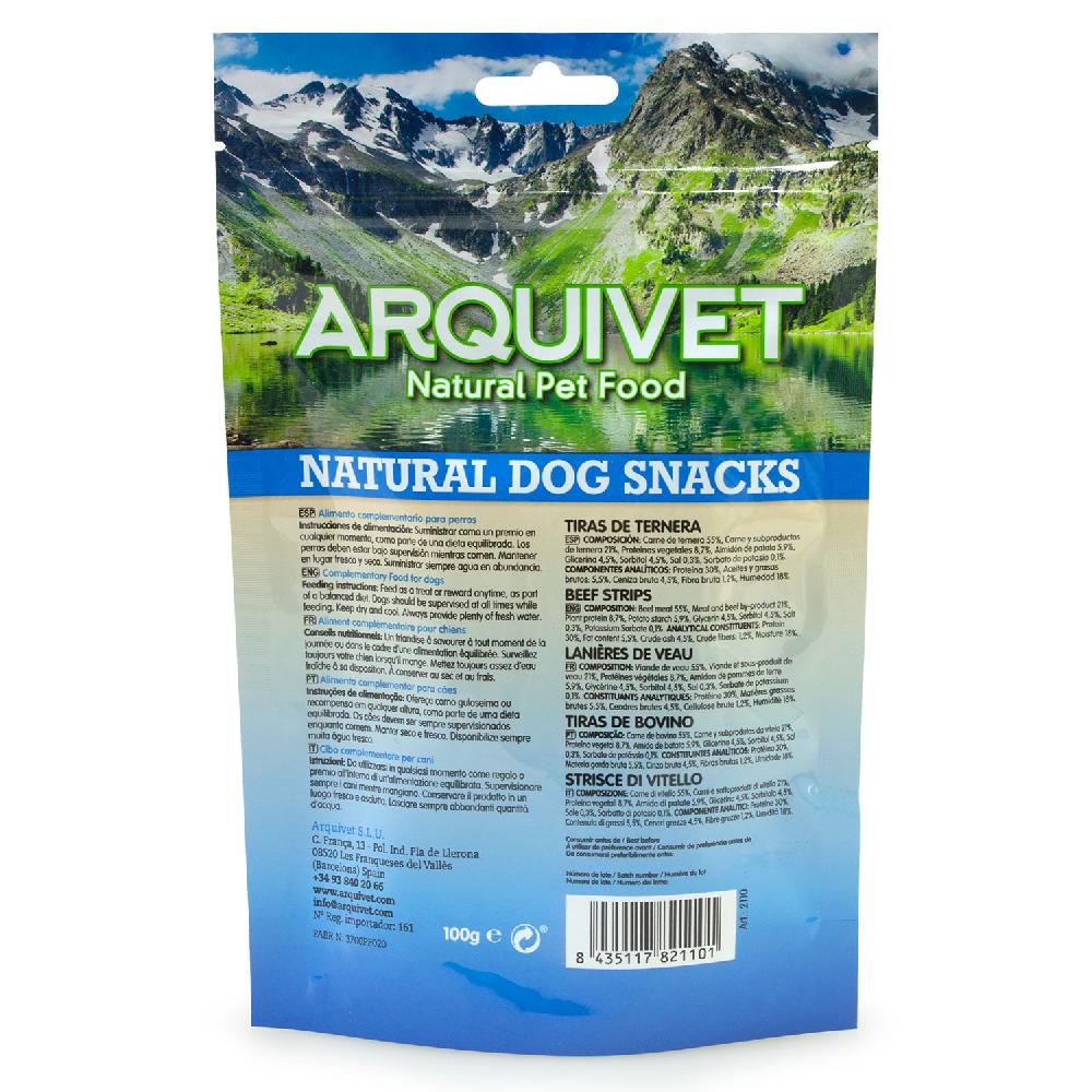 Miscota Arquivet Snack Naturale per Cani Strisce di Vitello Saldi