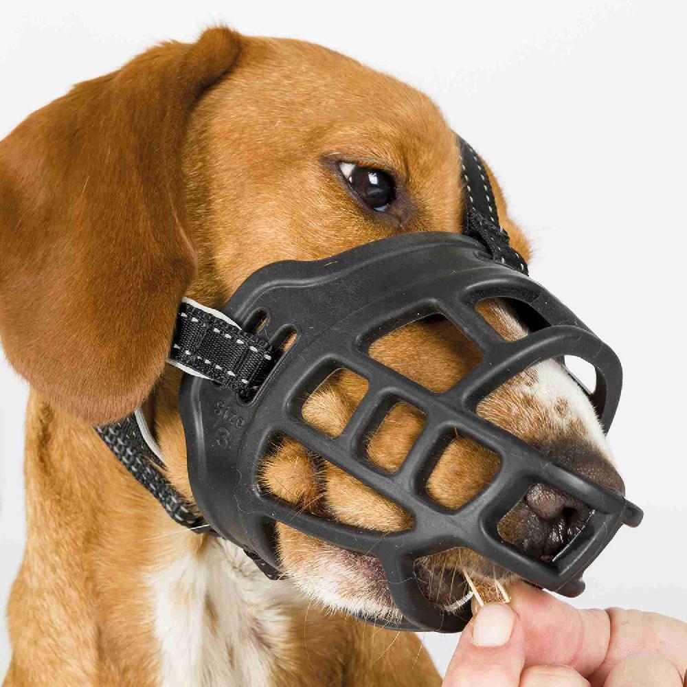 Miscota Trixie Museruola flessibile in silicone per cani Presa