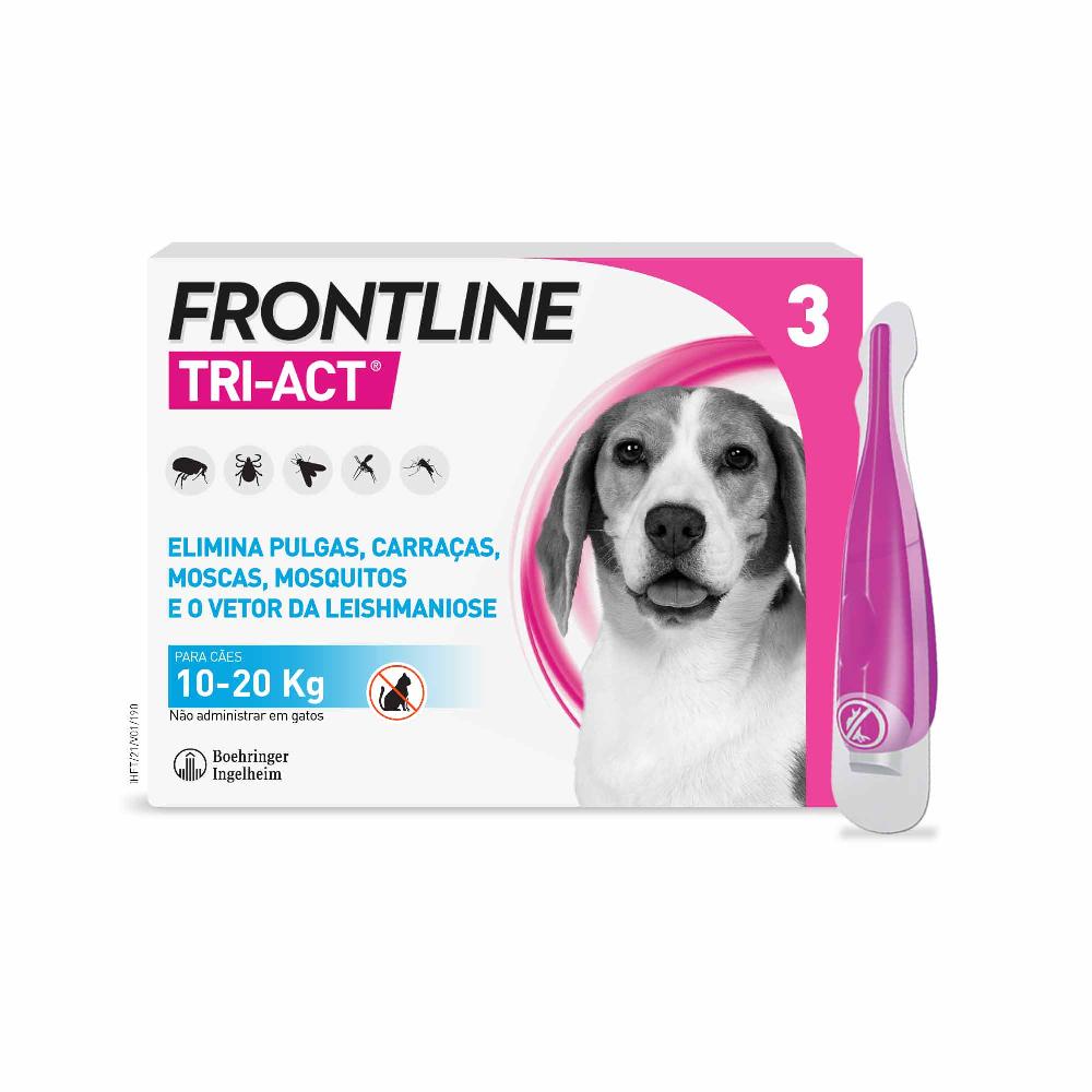Miscota Frontline Pipette Tri Act per Cani di Taglia Media 10-20 Kg In Saldo