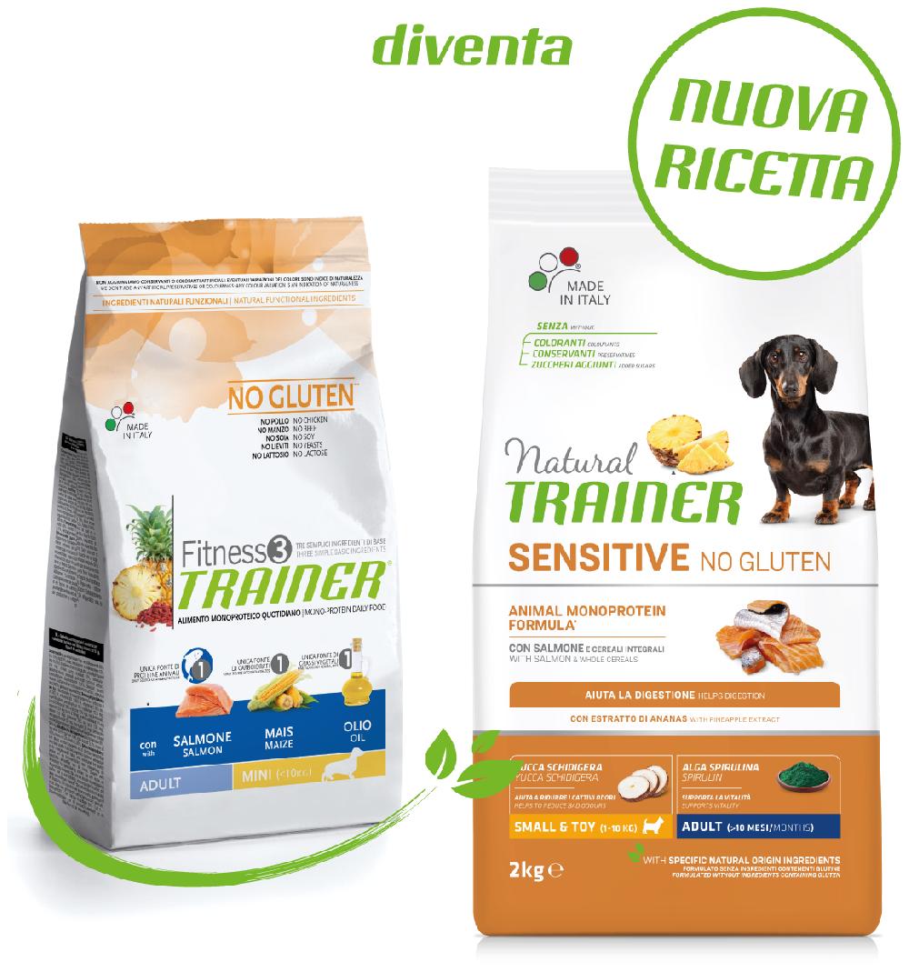 Miscota Trainer Cibo Secco Fitness 3 Adult Mini di Salmone Spedizione Gratuita