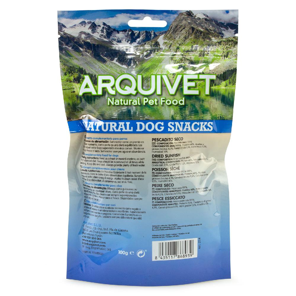 Miscota Arquivet Snack Naturale per Cani Chips di Pesce Secco Nuovo