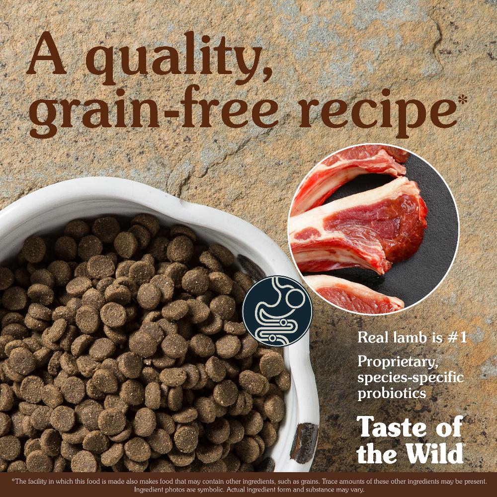 Miscota Taste of the Wild Sierra Mountain Arrosto di Agnello per Cani Consegna Veloce