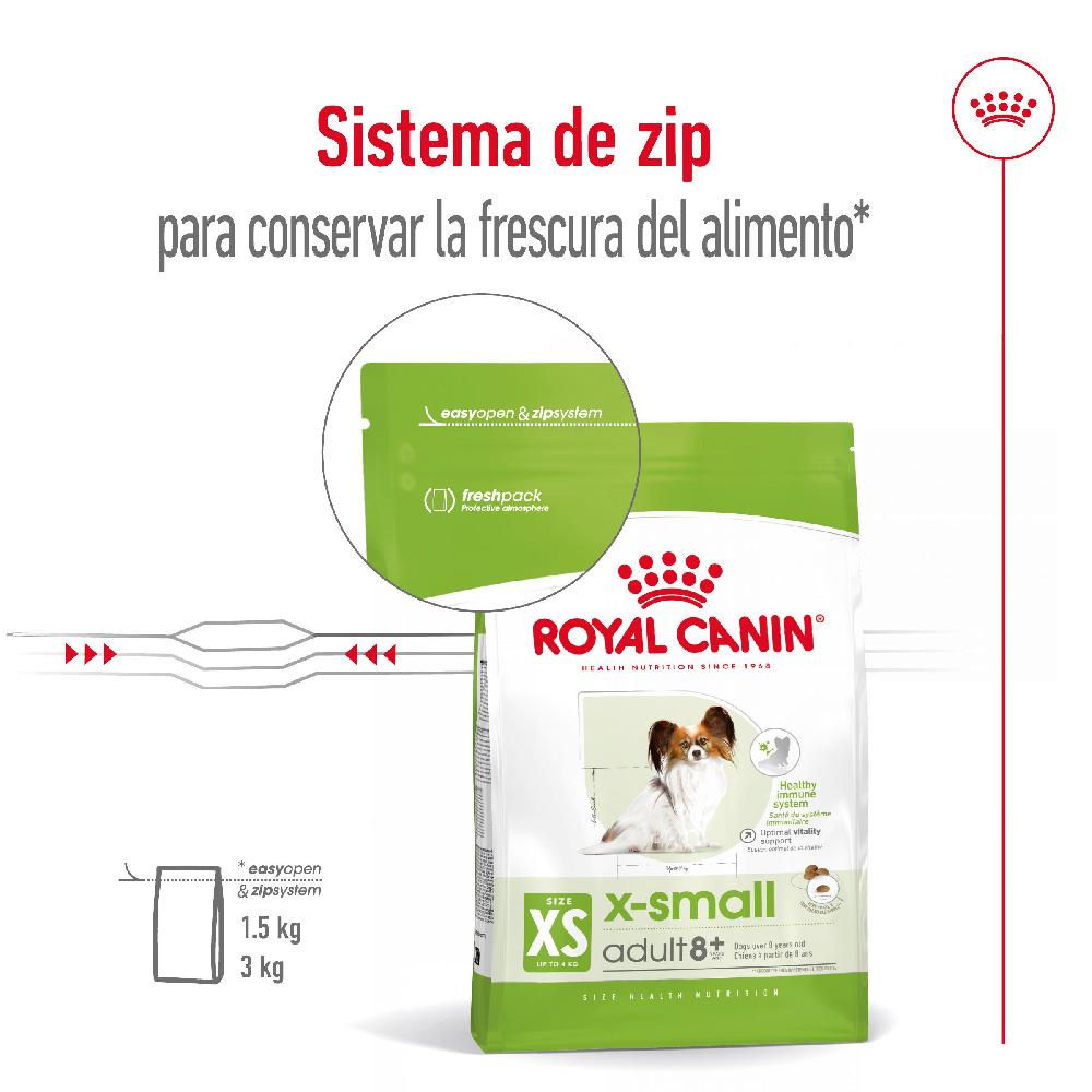 Miscota Royal Canin Cibo Secco per Cani X-Small Adult +8 Prezzo di fabbrica
