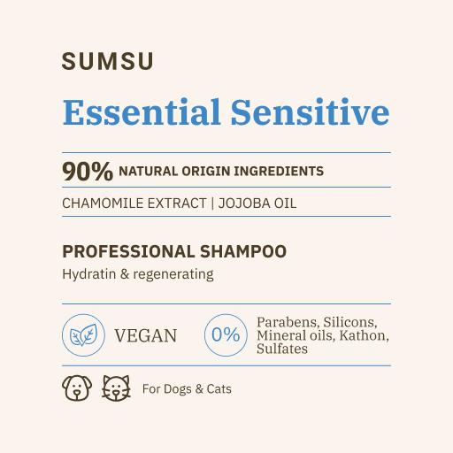 Miscota SUMSU Essential Sensitive Shampoo idratante vegano per cani e gatti Only for today