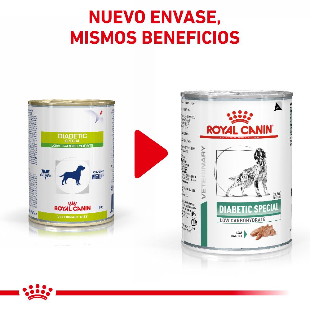 Miscota Pacco 12 Royal Canin Cibo Umido per Cani Diabetic Special Low Carbohydrat Esporta salva