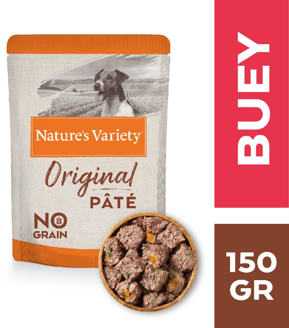 Miscota Nature's Variety No Grain Mini Adult Pate Manzo con verdure Esporta salva