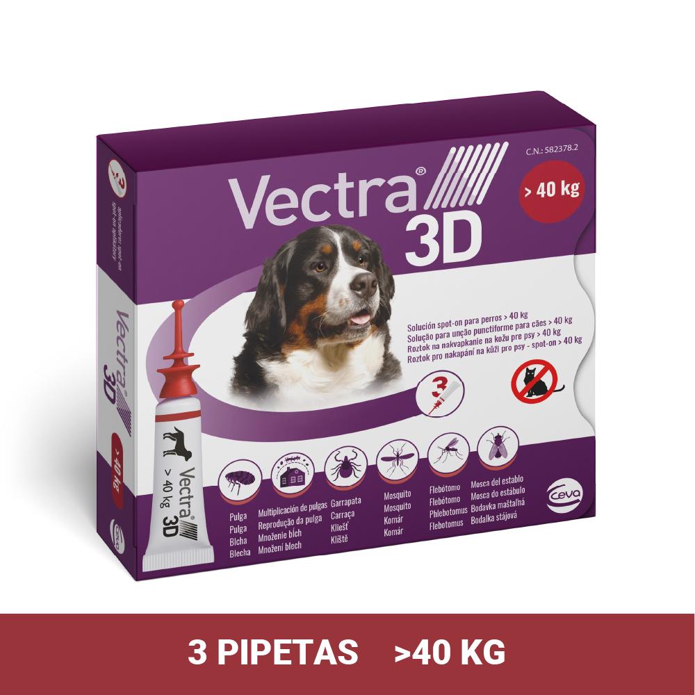 Miscota Vectra Pipette per la Sverminazione 3D per Cani di Oltre 40 kg Consegna Veloce