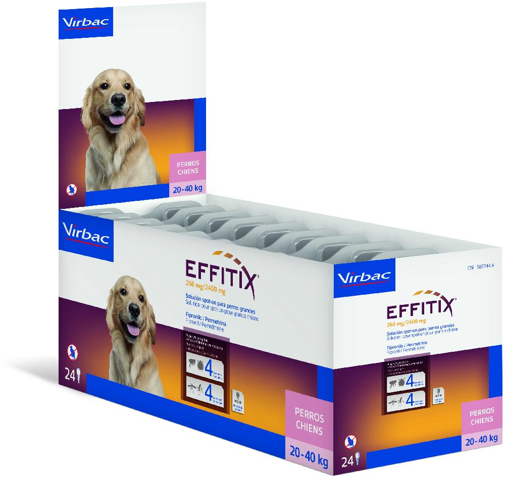 Miscota Virbac Effitix Spot on Antiparassitario e Antizanzare per Cani da 20 a 40 Kg Sconto