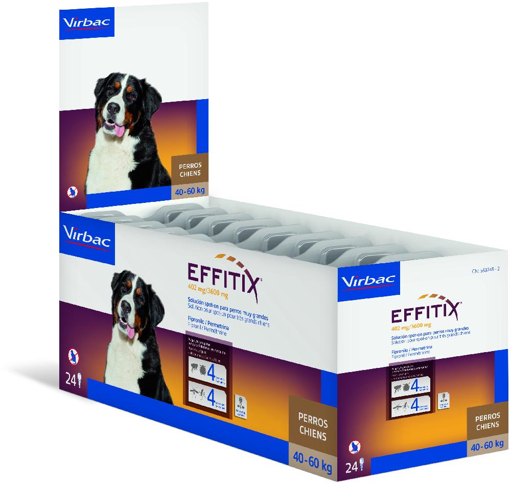 Miscota Virbac Effitix Spot on Antiparassitario e Antizanzare per Cani da 40 a 60 Kg Economico