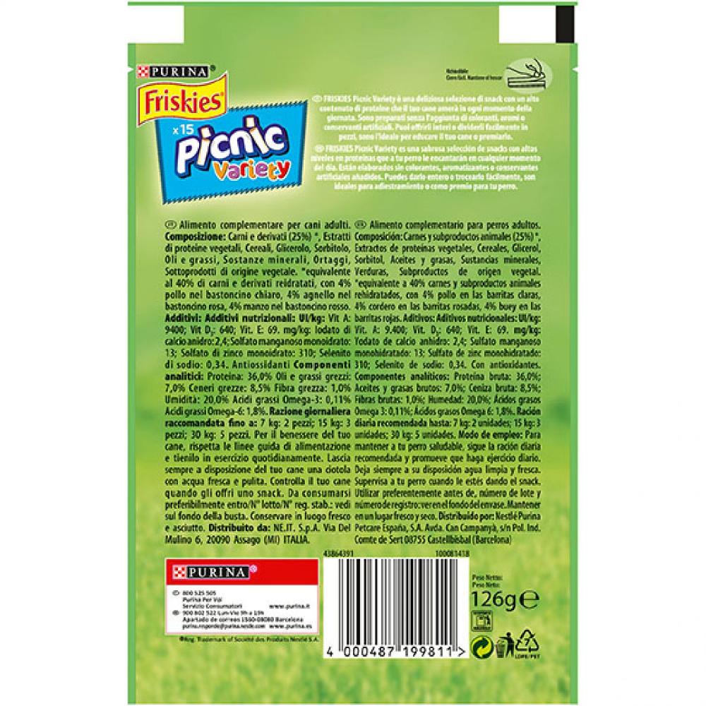 Miscota Purina Friskies Snacks Vari Picnic di Bue Pollo e Agnello Offerta San Valentino